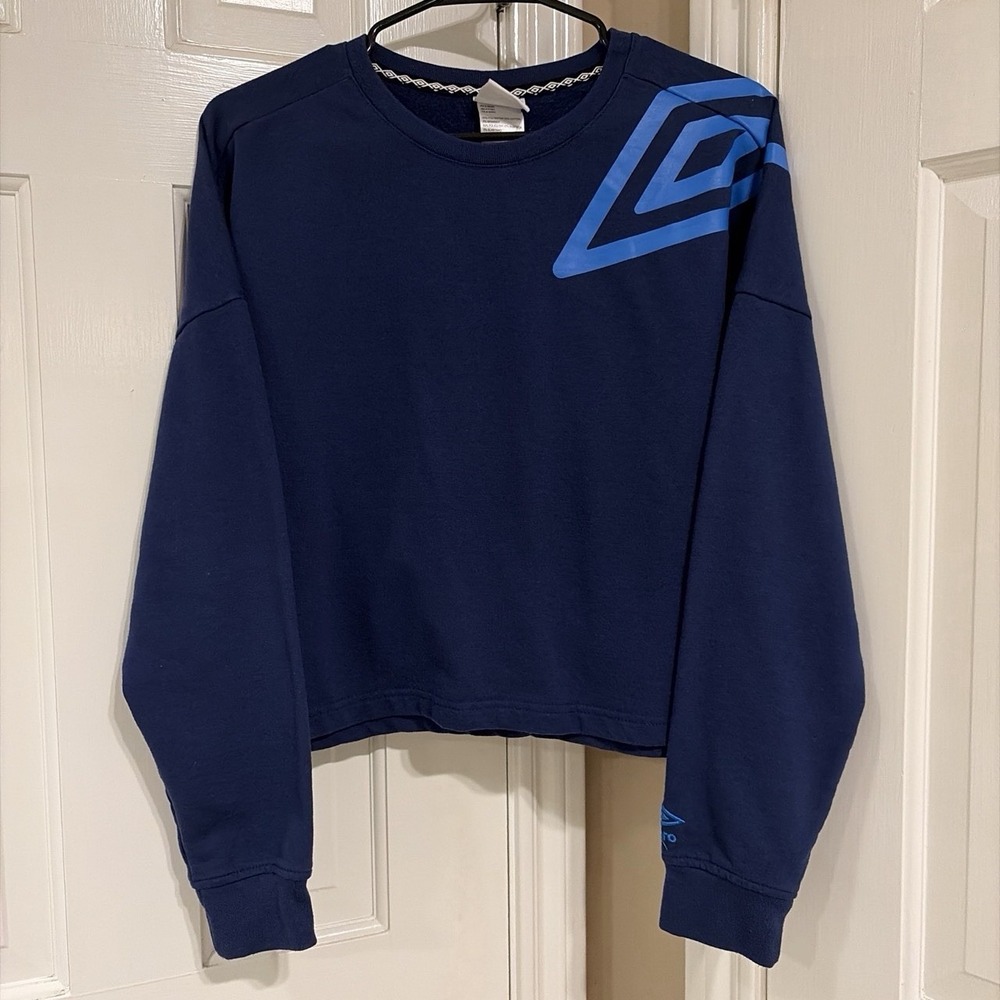 Umbro Women's Cropped Crew Neck Sweatshirt Size Large